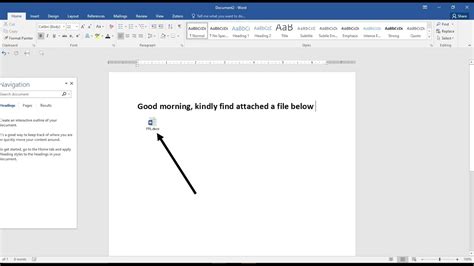 How To Insert A File Within A Word Document Embed Or Link A File In