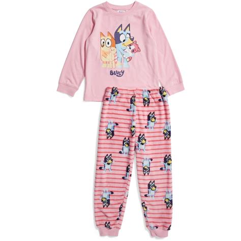 Bluey Girls Print Pyjama Set Pink Big W