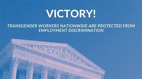 Tldef Supreme Court Victory Federal Law Protects Transgender Workers