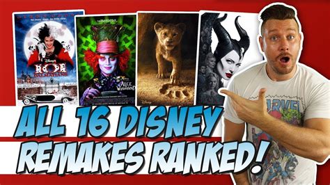 All 16 Disney Live Action Remakes Ranked Youtube
