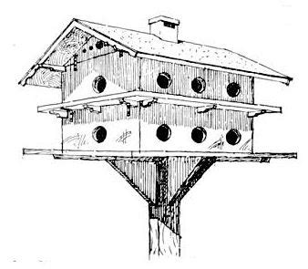 Bluebirders often place tree swallow birdhouses within groups of bluebird houses because they protect their territory from sparrows, grackles and other intruders, yet are good neighbors to bluebirds. Purple Martin House Plans - Woodwork City Free Woodworking Plans
