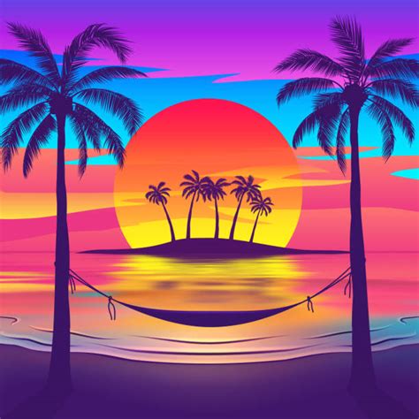 Hammock Sunset Illustrations Royalty Free Vector Graphics And Clip Art