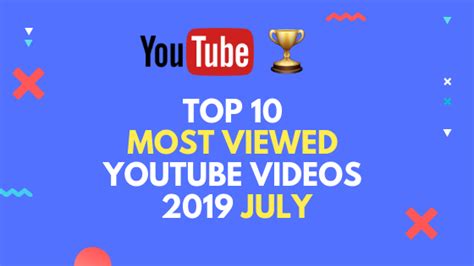 Top 10 Most Viewed Youtube Video In 2019 July By