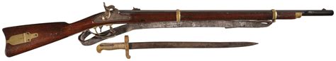 Civil War Us Remington Model 1863 Zouave Rifle With Bayonet Rock