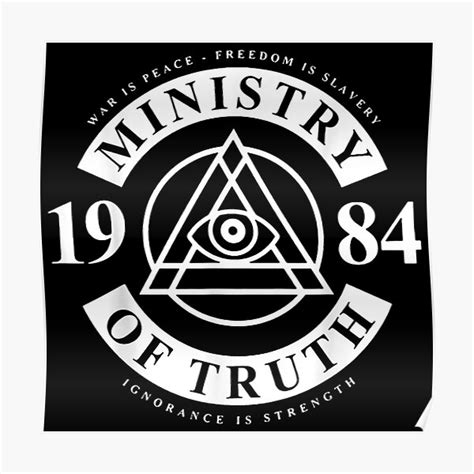 Ministry Of Truth 1984 Poster For Sale By Huongthaii Redbubble