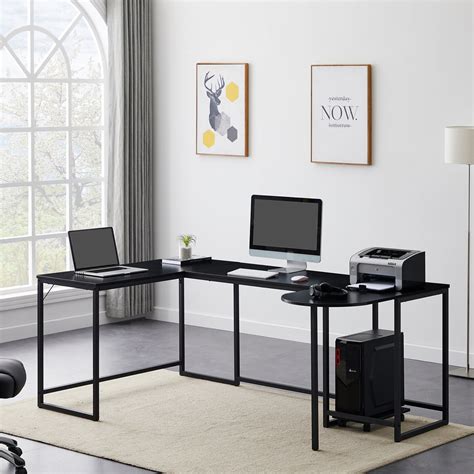 Vanelc U Shaped Desk Large L Shaped Desk Corner Computer Office Desk
