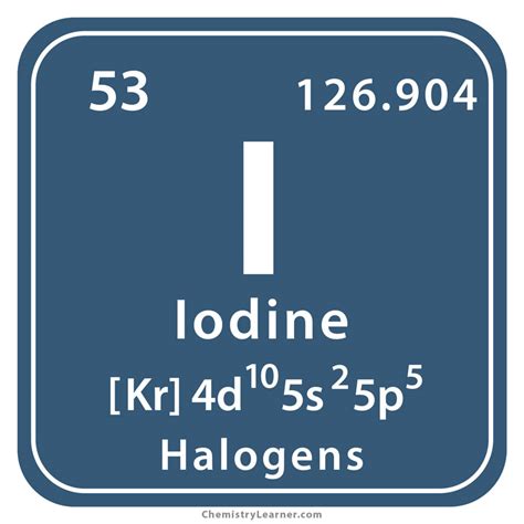 Iodine Facts Symbol Discovery Properties Uses