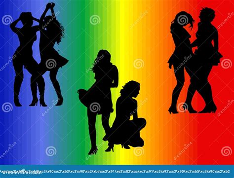 lesbian stock vector illustration of girls vector symbolic 9151886