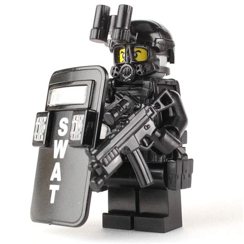 Swat Police Officer Pointman Custom Lego Military Minifigure The