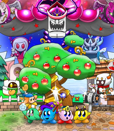 Super Kirby Clash Four Kirbys Of Yore By Starroid0 On Deviantart