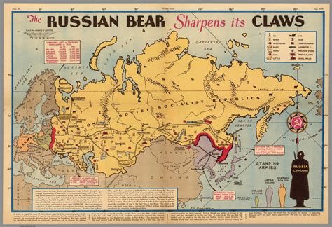 the russian bear sharpens its claws david rumsey historical map collection