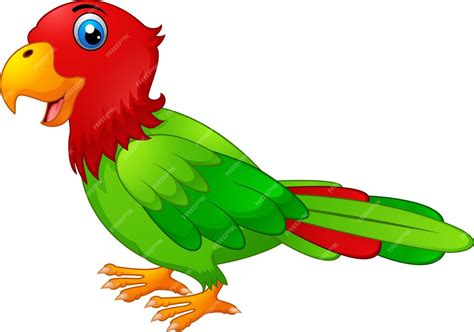 Premium Vector Cute Parrot Cartoon