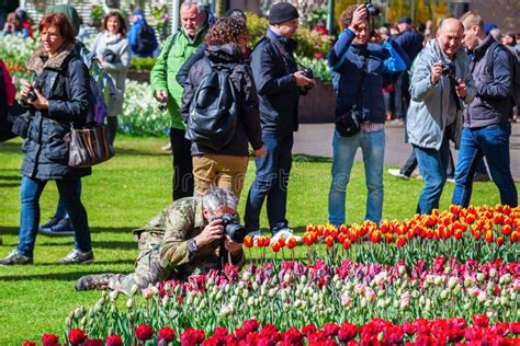 Famous Flower Park Keukenhof In Lisse Netherlands Editorial