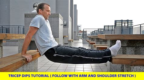 How To Do Triceps Dips On A Bench At Home Or In The Park Or Anywhere