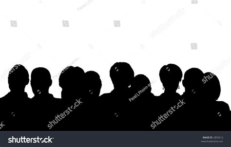 People Heads Silhouette Stock Vector Royalty Free 2859212 Shutterstock