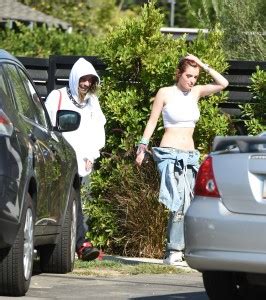 Bella Thorne Goes Bra Less In Clingy White Crop Top As She Flashes Her