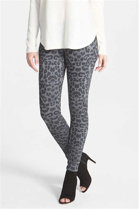 Hue Leopard Print Denim Legging Printed Denim Leopard Print