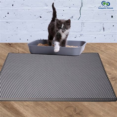 Snappies Petcare Cat Litter Mat Large Double Layer Hexagonal Trapping