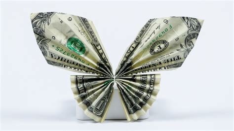 Money T Idea Butterfly Dollar Bill Origami Tutorial Easy Youtube