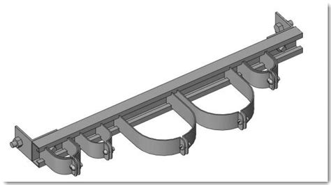 Object Pipe Support Assembly Vertical Pipes