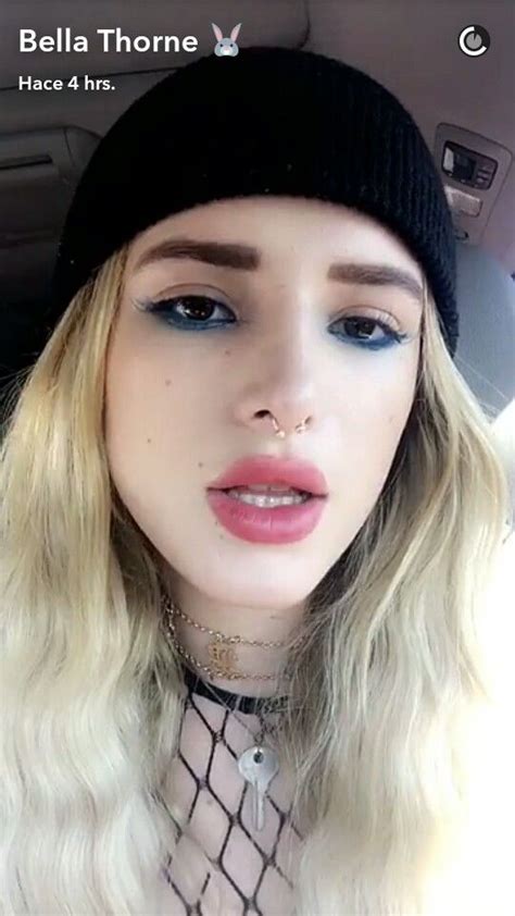 Bella Thorne Via Snapchat 17 05 2017 Fashion Nose Ring Septum Ring