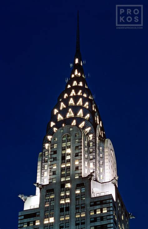 Chrysler Building Spire At Night Nyc Photography By Andrew Prokos