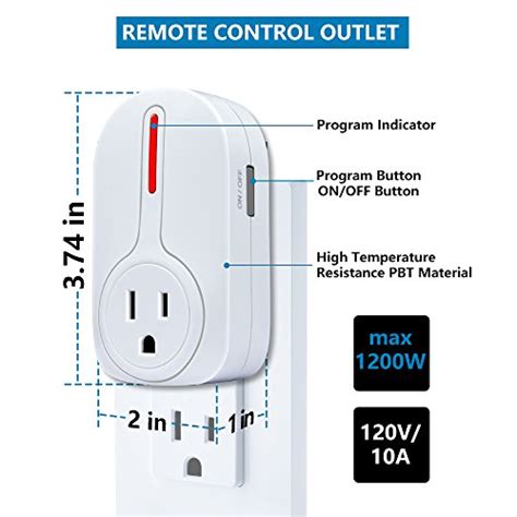 Wireless Remote Control Outlet Kasonic Smart Home Remote Control Multi