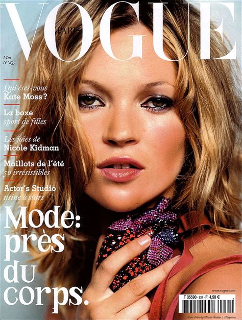 Katemossmay2003francevoxd Kate Moss Vogue Magazine Covers Vogue Paris