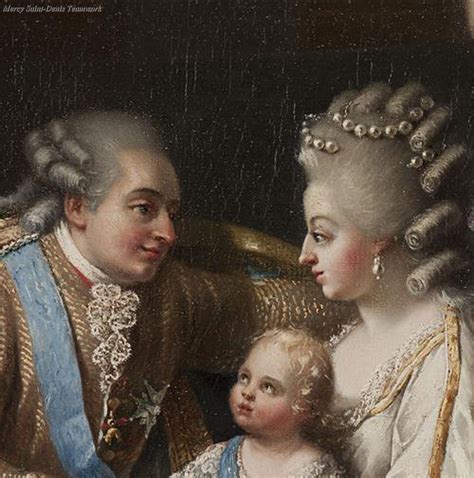 Detail Louis Xvi And Marie Antoinette And The Dauphin From A