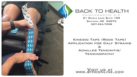 Kinesio Tape Rock Tape Application For Calf Strains And Achilles