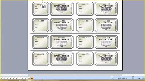 Numbered Event Ticket Template Free Of Microsoft Publisher Ticket