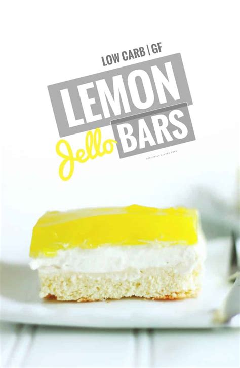 Lemon Jello Dessert Bars Low Carb Lemon Cake Recipe