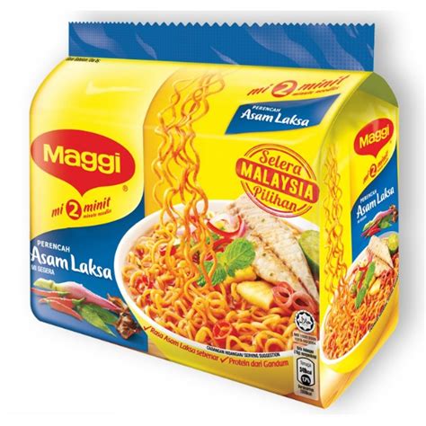 Nestle Maggi Instant Noodle Asam Laksa Flavour 5 X 79g Shopee Malaysia
