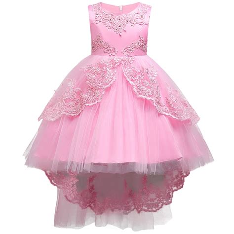 3 12y Girl Dress For Wedding Party New Style Sequins Flowers Princess