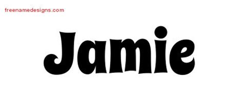 Groovy Name Tattoo Designs Jamie Free Free Name Designs