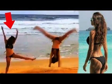 Disha Patani Doing Stunt In Beach Like Boyfriend Tiger Shroff Youtube