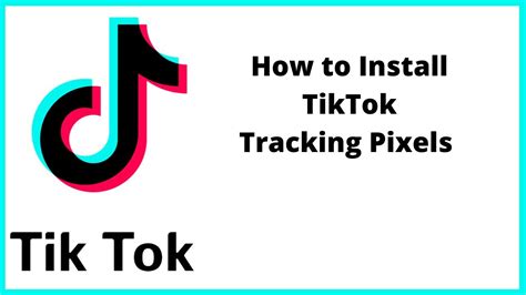 How To Install Tiktok Tracking Pixel Youtube