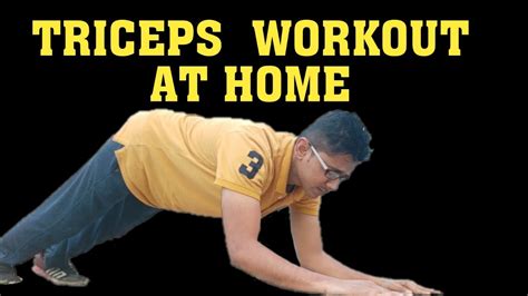 5 Most Effective Triceps Workout At Homeno Equipment