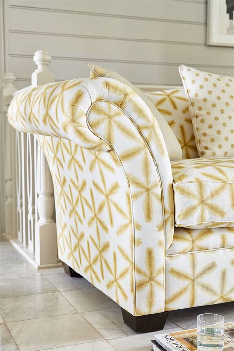 Sofa In Saffron Yellow Floral Design Sofa Covers Spring Inspiration