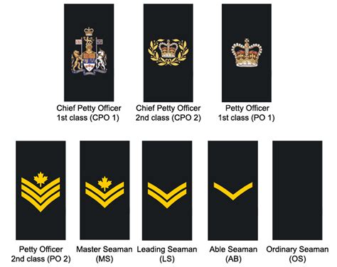 Royal Canadian Navy | National Defence | Canadian Armed Forces | Royal canadian navy, Navy ranks ...