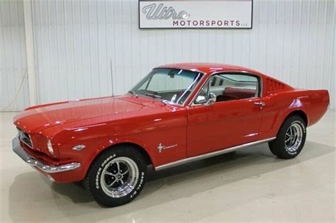 1965 Ford Mustang Fastback 81817 Miles Red 289ci Automatic For Sale