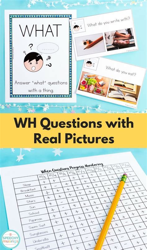 Why Questions Speech Therapy Worksheets