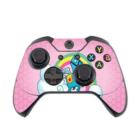 Rainbow Unicorn Pink Background Design Xbox One Controller