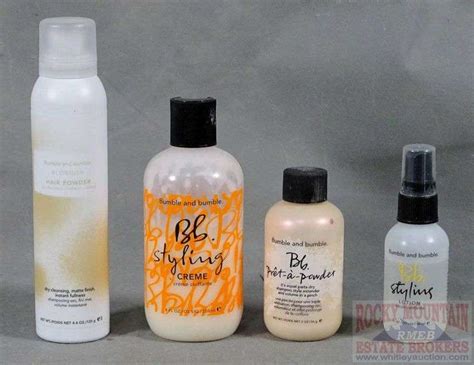 4 Assorted Partial Bottles Of Bumble And Bumble Hair Products All For