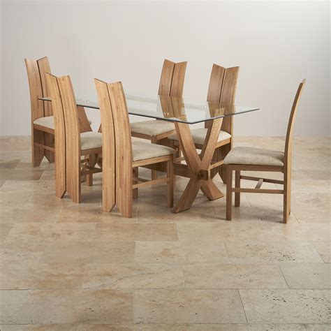 Find the best solid wood dining sets at the lowest price from top brands like thomasville, broyhill, drexel heritage & more. Reflection Dining Table in Natural Oak + 6 Tulip Beige Chairs