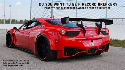 Ferrari 458 italia in dubai hitting a top speed of 336 kmph at night. You Could Set a Blindfolded Top Speed Record in a Ferrari ...