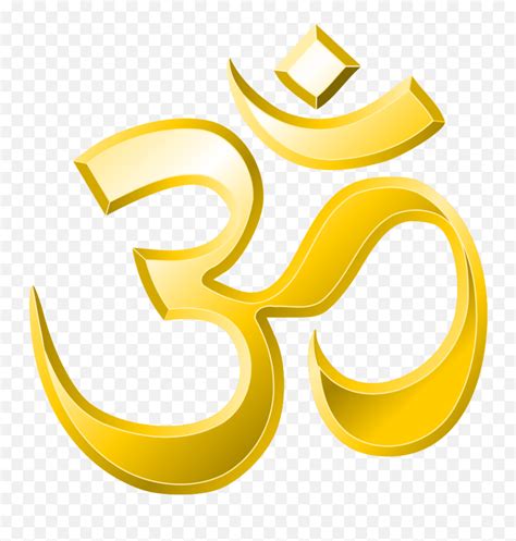 Aum Om Simbolo Symbol Yoga Namaste Golden Om Png Emojiohm Emoji