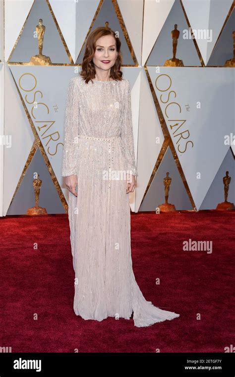 Isabelle Huppert Wearing Armani Prive Walking The Red Carpet During The Th Academy Awards