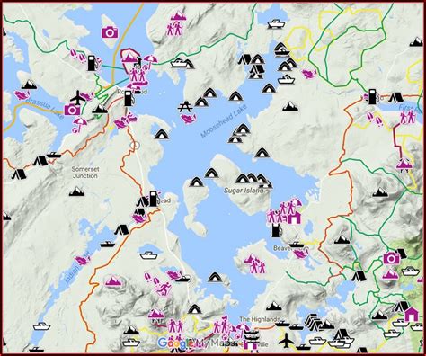 Moosehead Lake Maine Depth Map Map Resume Examples A Xkma K