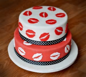 Image result for Lips  cake